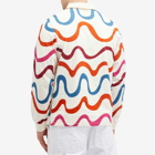 By Parra Men's Colored Soundwave Rugby Shirt in Off White
