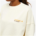 Adanola Women's Resort Sports Oversized Sweatshirt in Cream/Forest Green