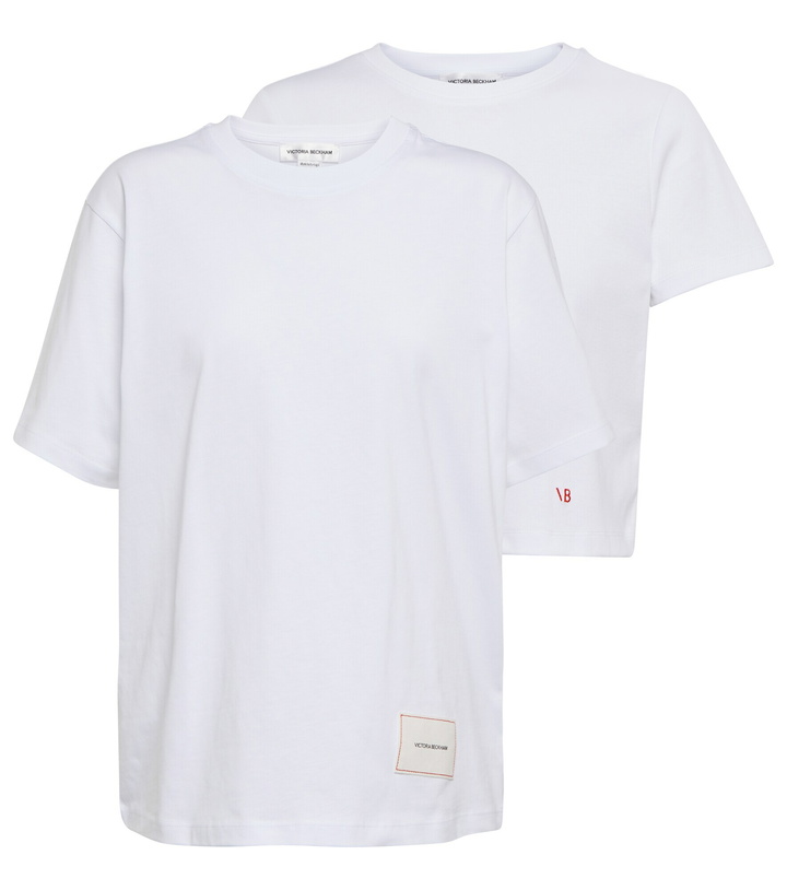 Photo: Victoria Beckham - Cotton jersey T-shirt