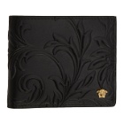 Versace Black Embossed Medusa Bifold Wallet