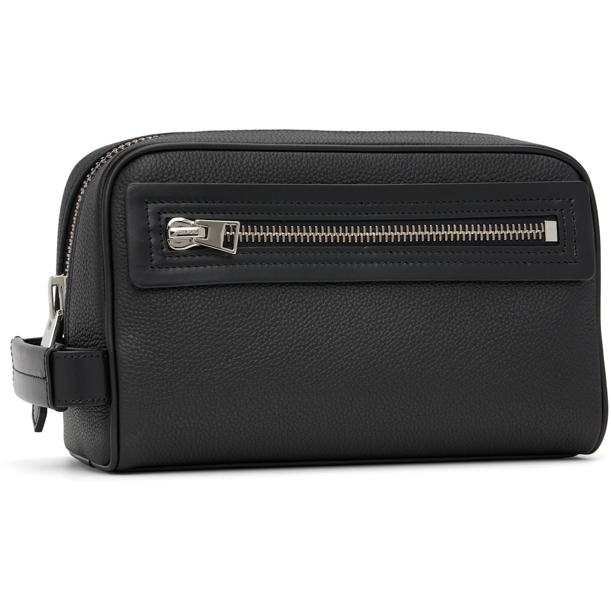 TOM FORD Black Grain Leather Toiletry Pouch