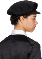 Y's Black Gabardine Cap