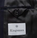 Kingsman - Slim-Fit Nehru-Collar Cashmere Blazer - Blue
