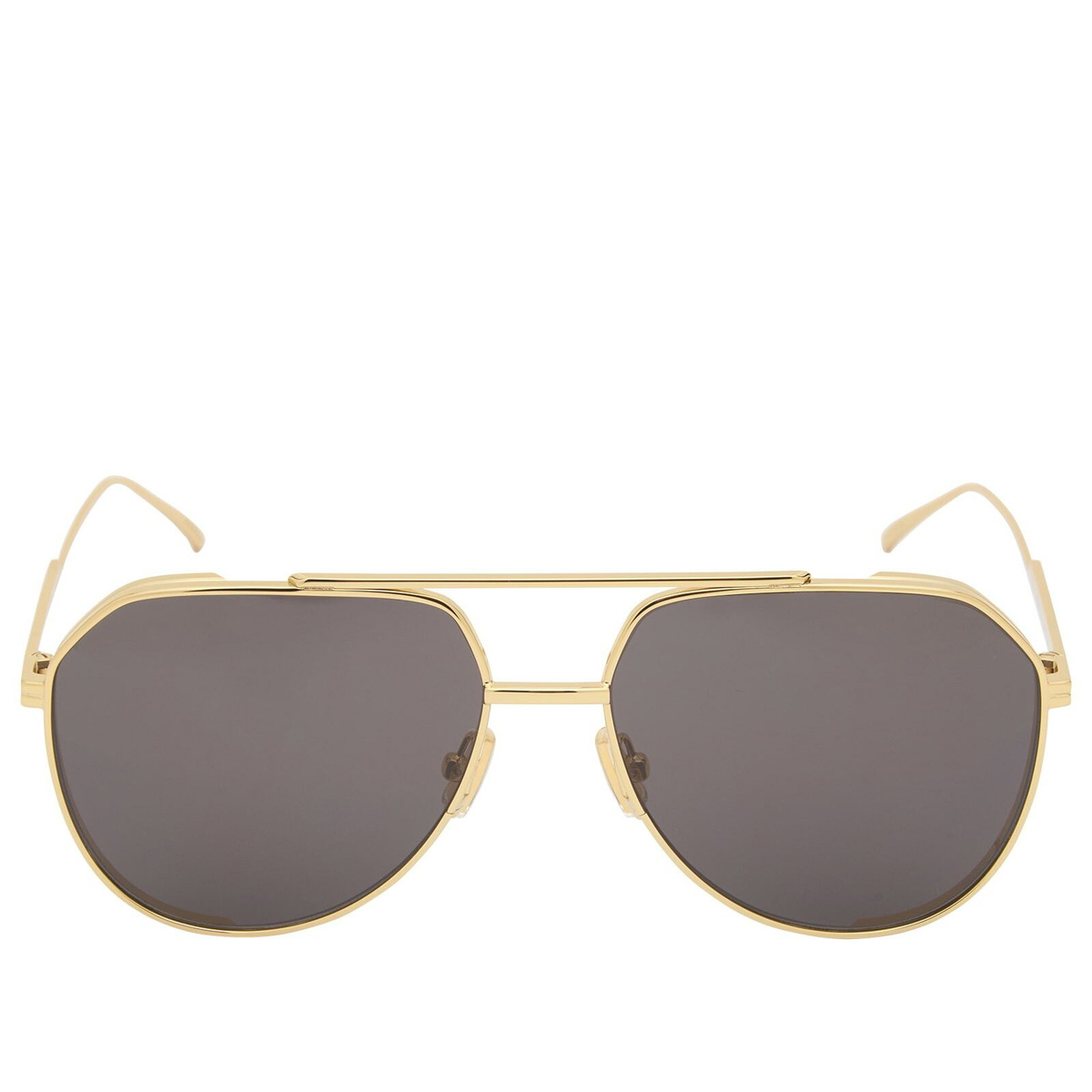 Bottega Veneta Eyewear Bottega Veneta BV1465S Sunglasses in Gold/Grey 