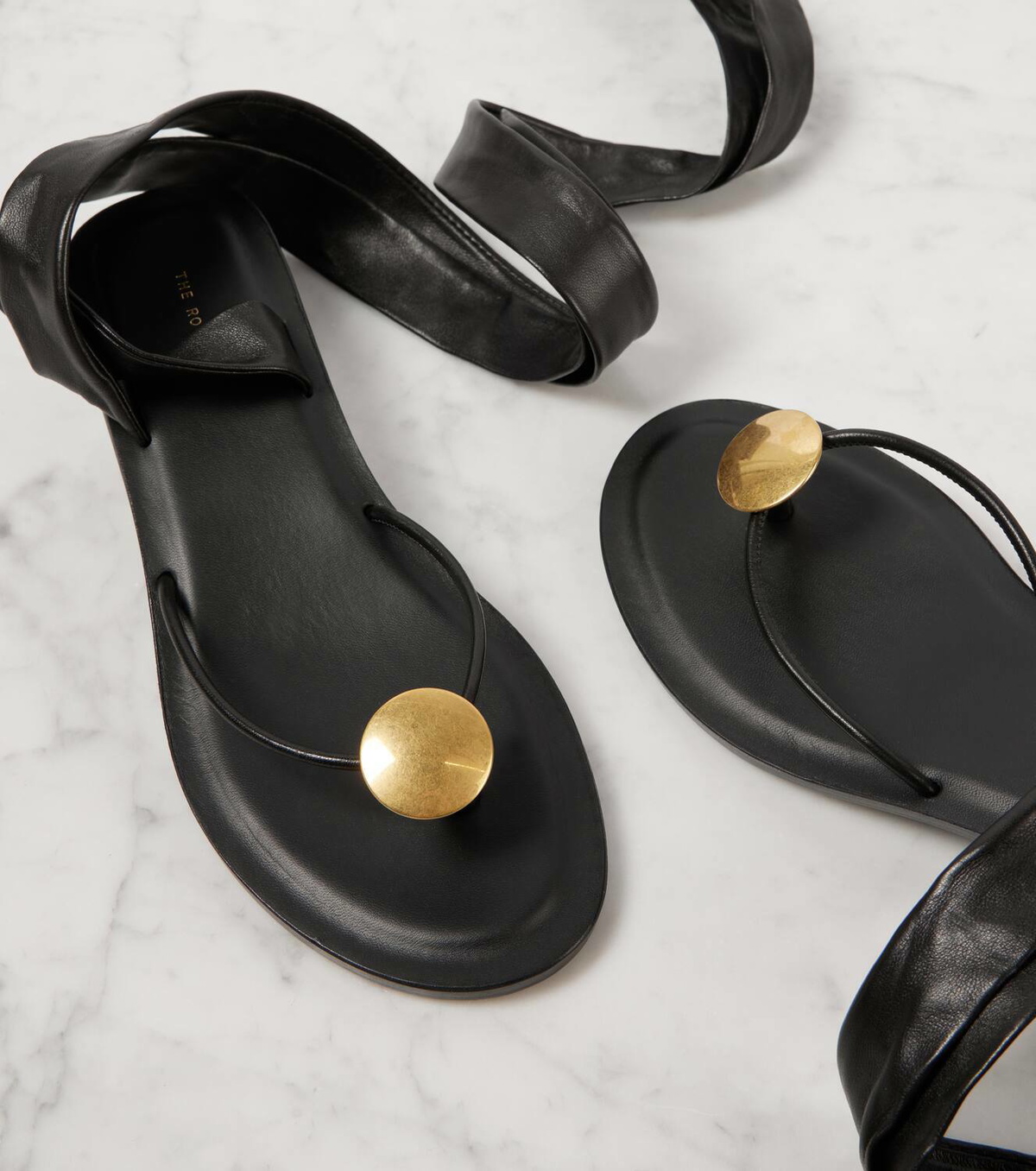 The Row Cord leather thong sandals The Row