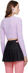 Pristine Purple Bambina Cardigan