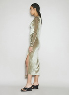 Helmut Lang Draped Velvet Dress