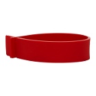Off-White Red Thin Label Bracelet
