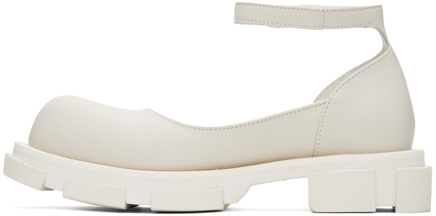 both White Gao Mary Jane Loafers