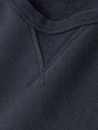 Hartford - Garment-Dyed Cotton-Jersey Sweatshirt - Blue