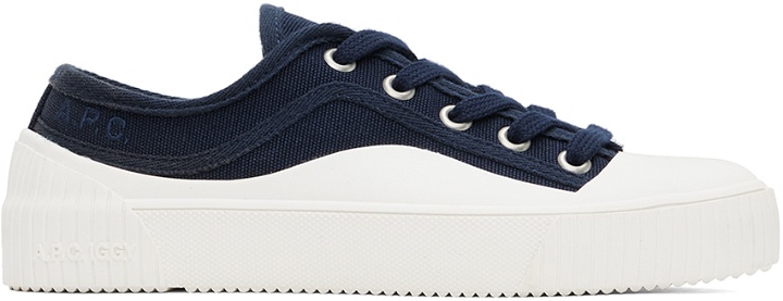 Photo: A.P.C. Navy Iggy Basse Sneakers