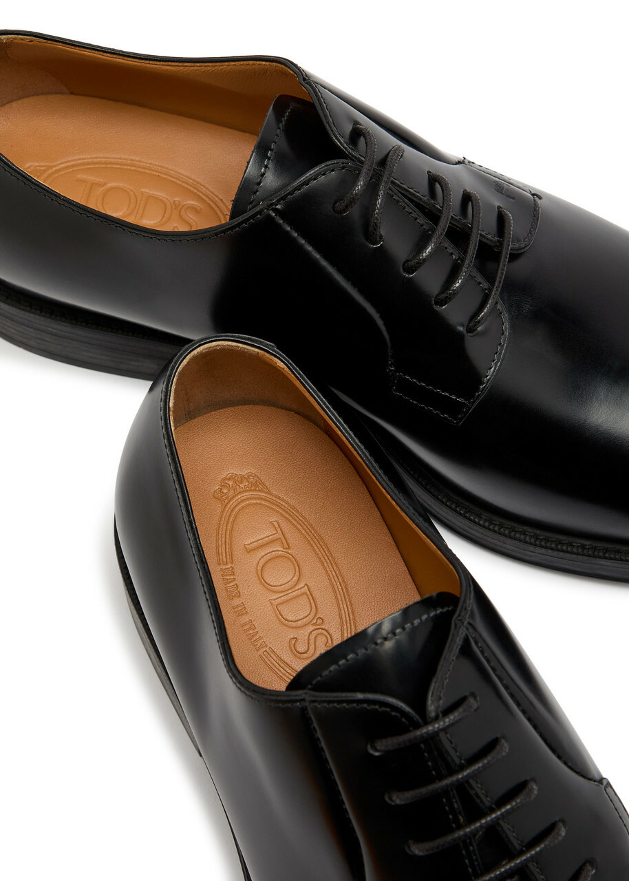 Tods Lace-up Leather Derby Shoes Black