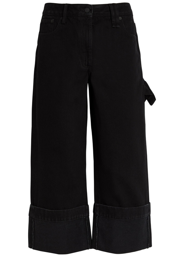 Photo: Simone Rocha Turn-up Straight-leg Cropped Jeans Black