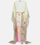 Roberto Cavalli Printed silk kaftan