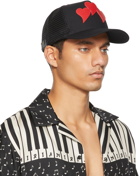 AMIRI Black & Red 3 Hearts Trucker Cap