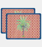 Lisa Corti Hima Palma Yellow set of 2 placemats