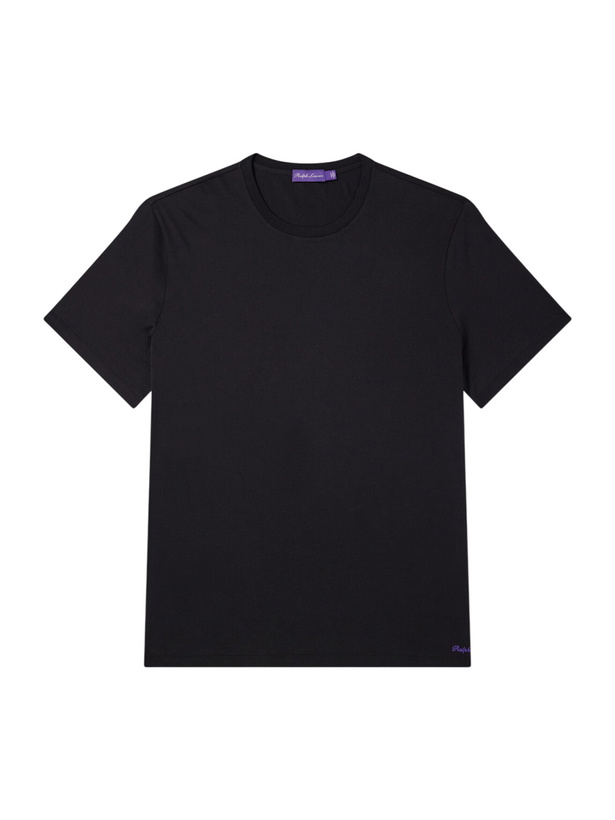 Photo: Ralph Lauren Purple label - Cotton-Jersey T-Shirt - Black