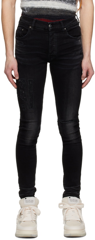 Photo: AMIRI Black Distressed Jeans