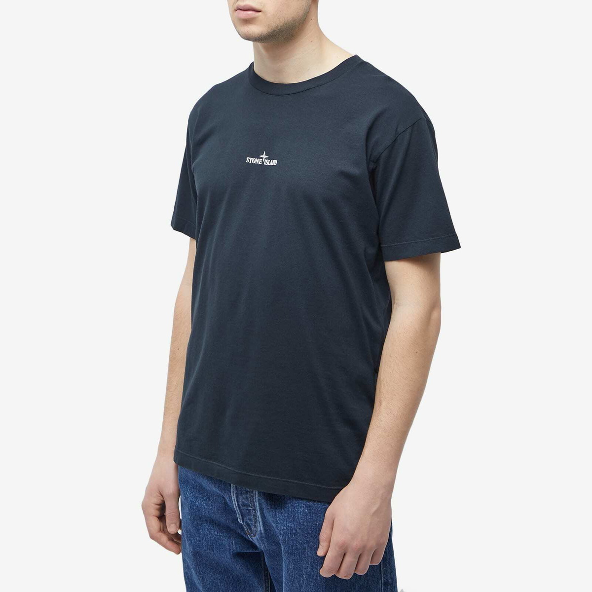 Stone Island Men's Institutional One Graphic TShirt in Navy Stone Island
