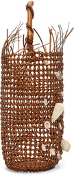Loewe Tan Mesh Bolso Bucket Bag