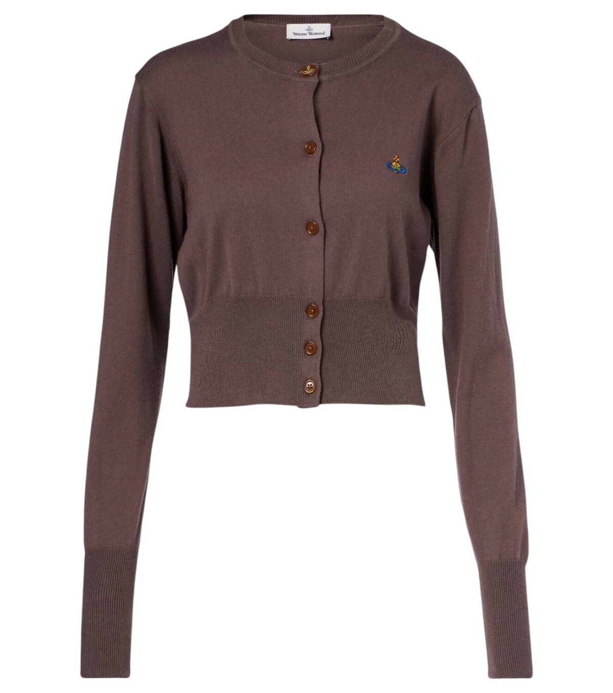 Vivienne Westwood Marina ribbed-knit cotton polo shirt