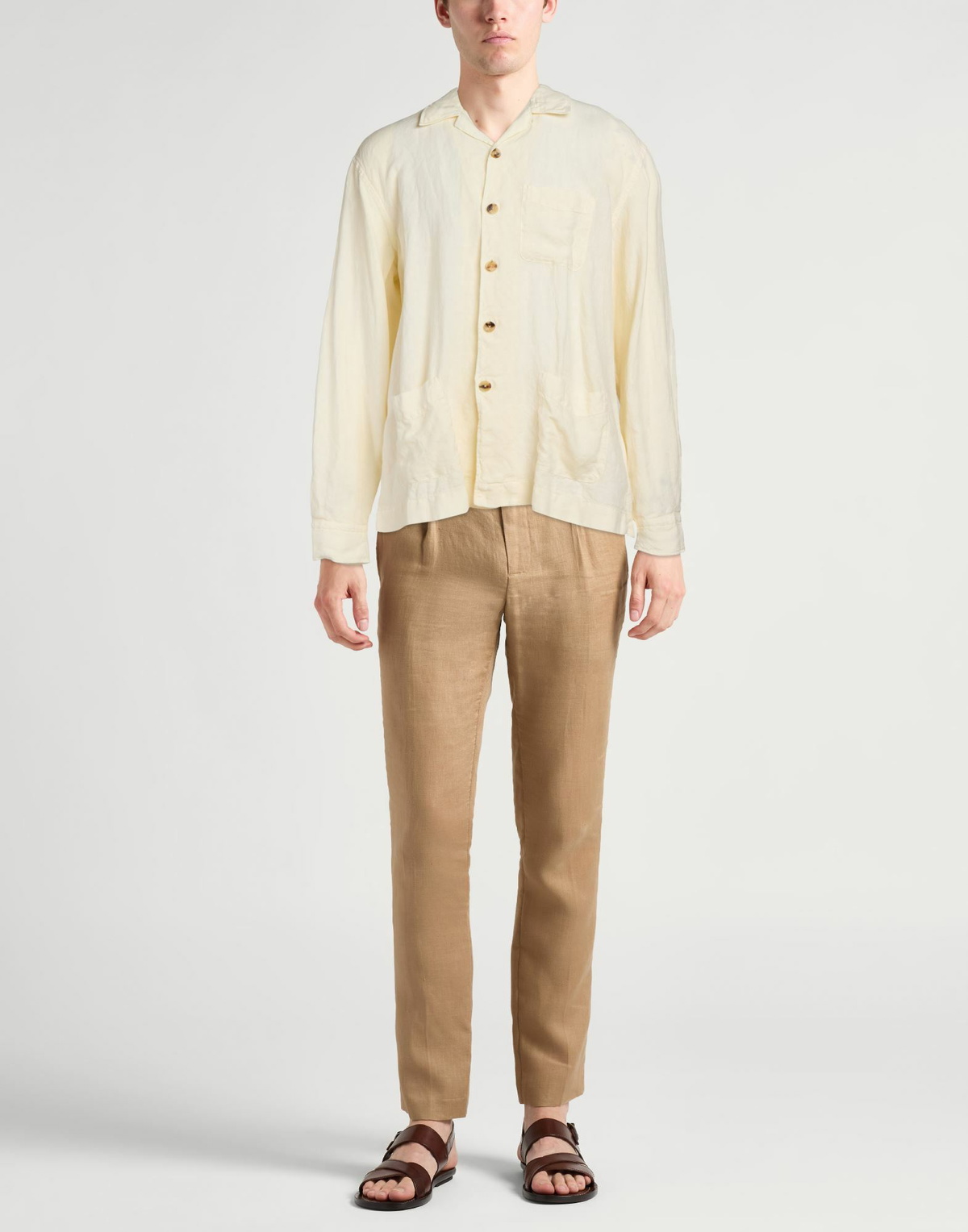 Boglioli Mens Shirt in Ivory