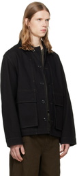 LEMAIRE Black Boxy Denim Jacket