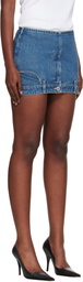 VETEMENTS Bluer Upside-Down Denim Miniskirt