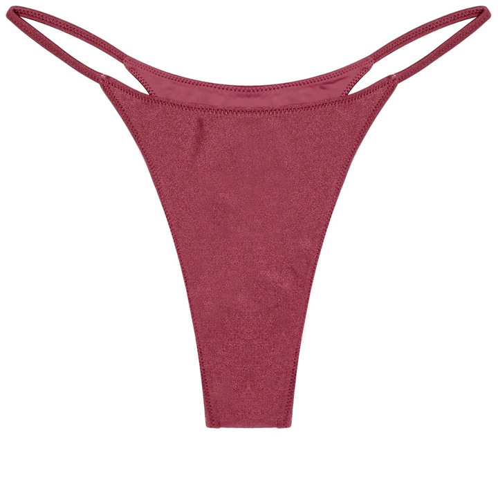 Photo: Frankies Bikinis Women's Shine Bottom in Dusty Rose