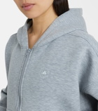 Adidas by Stella McCartney Scuba jersey zip-up hoodie