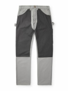 Cherry Los Angeles - Straight-Leg Double-Knee Cotton-Canvas Trousers - Gray