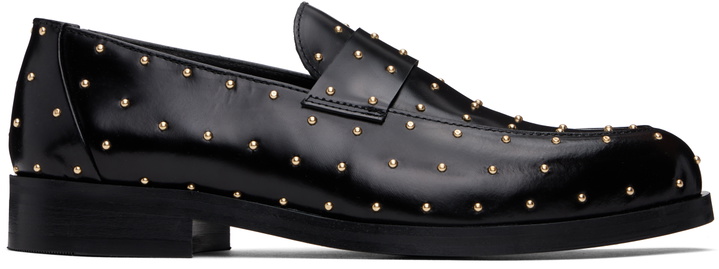 Photo: Ernest W. Baker Black Studded Leather Loafers
