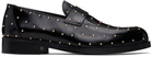 Ernest W. Baker Black Studded Leather Loafers