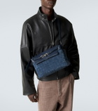 Bottega Veneta Andiamo Intrecciato Small suede messenger bag