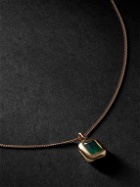 VADA - Bubble Gold Emerald Pendant Necklace