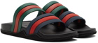 Gucci Black Web Slides