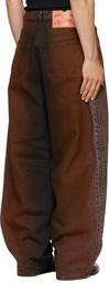 EGONlab Black & Orange Overscaled Jeans