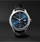 Baume & Mercier - Clifton Automatic 43mm Stainless Steel and Alligator Watch, Ref. No. 10316 - Blue