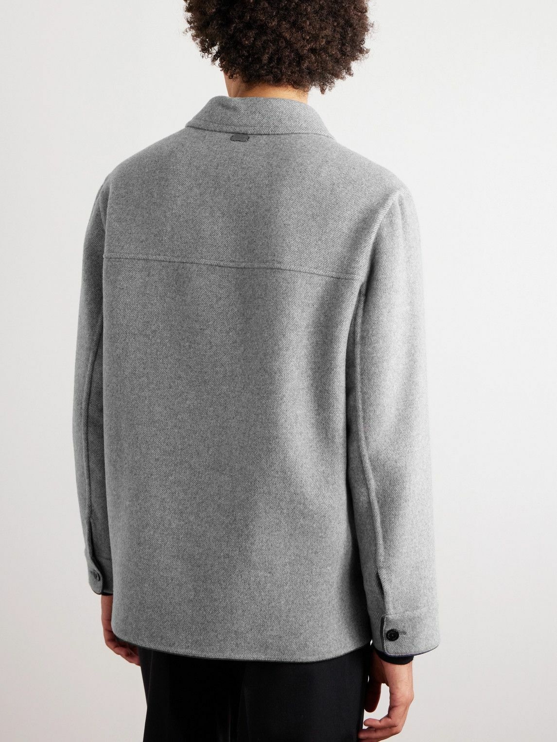 Agnona - Cashmere Shirt Jacket - Gray Agnona