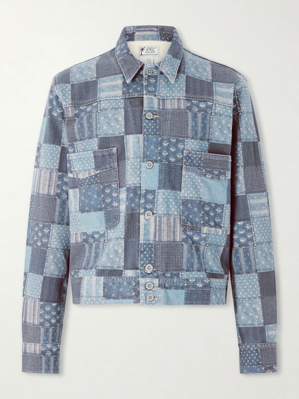 RRL - Patchwork Cotton Jacket - Blue