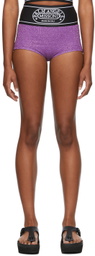 Palm Angels Purple Missoni Edition Lurex Culotte Shorts