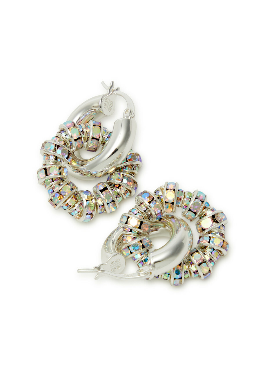Pearl Octopuss.y Les Créoles Petite Sterling Silver Hoop Earrings - One Size