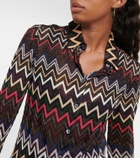Missoni Zig Zag lamé blouse