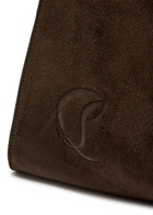 Christian Louboutin Baggy Suede Tote - Dark Brown - One Size