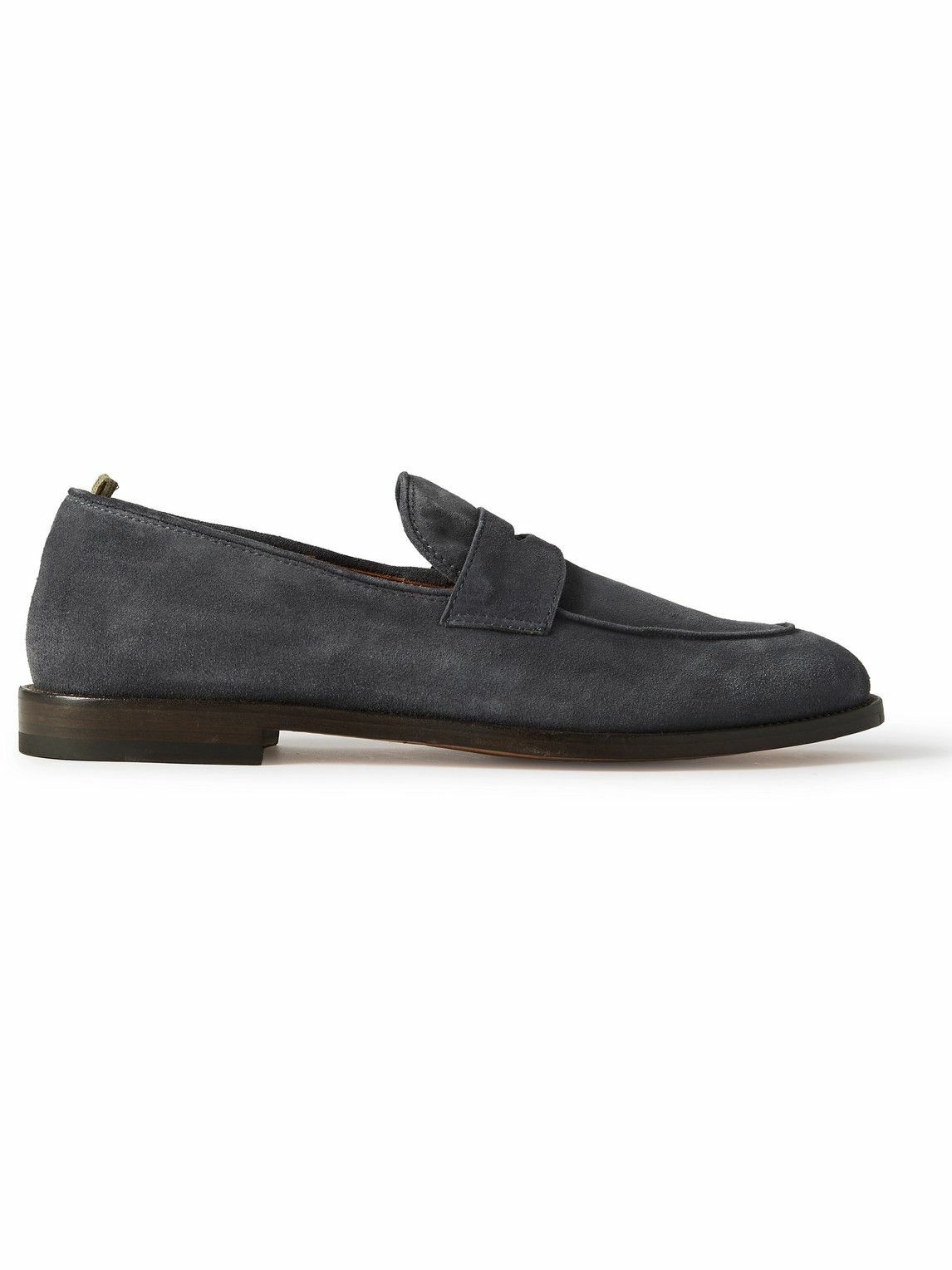 Photo: Officine Creative - Opera Suede Penny Loafers - Black