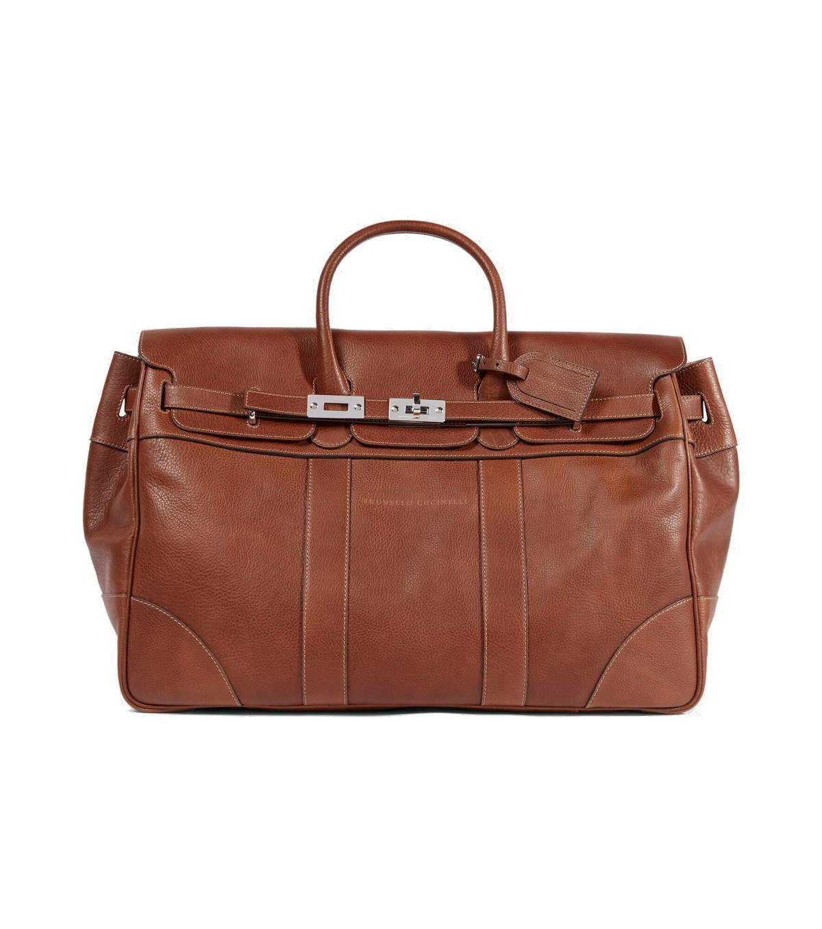 Brunello Cucinelli - Grained leather duffel bag Brunello Cucinelli