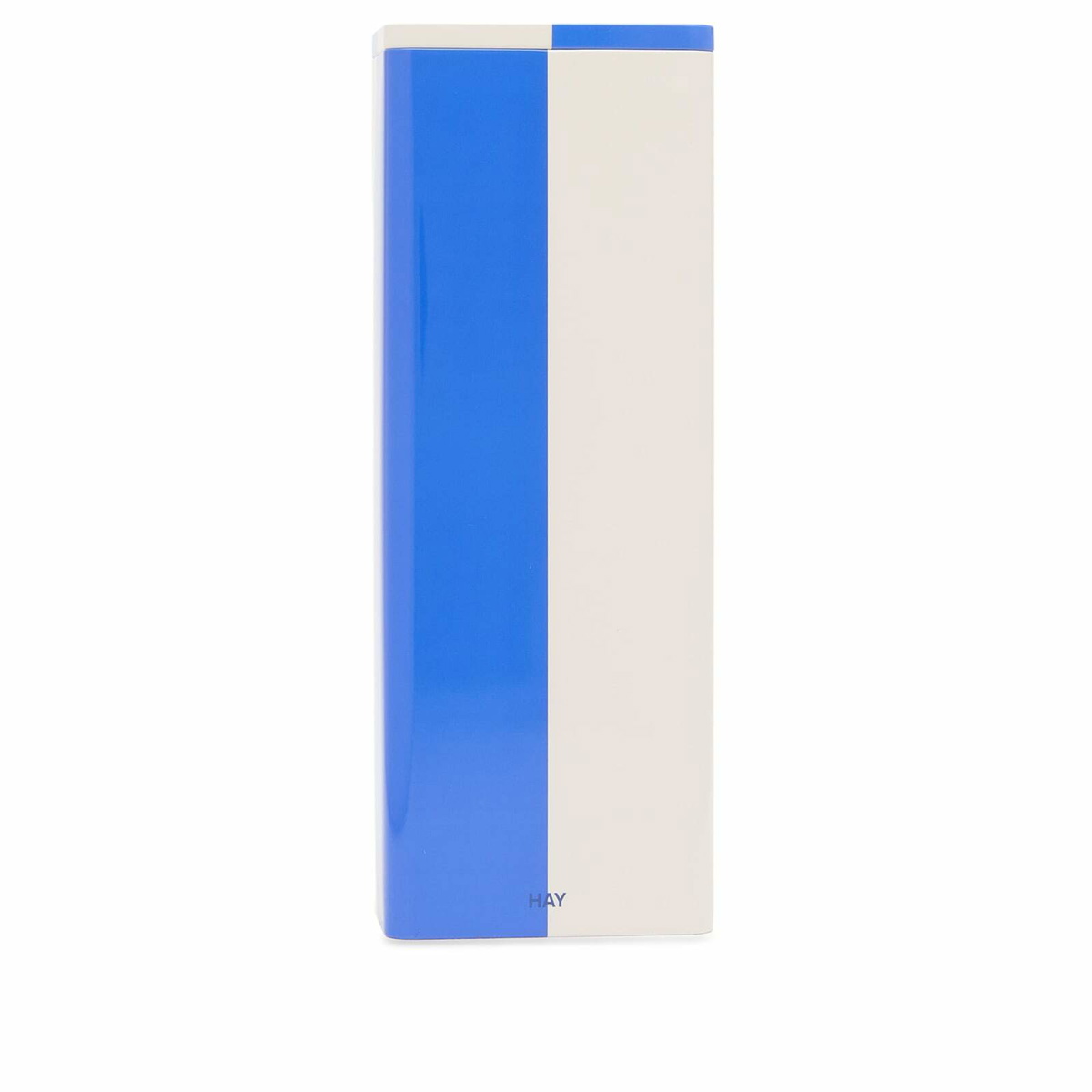 HAY Tin Container - Slim in Blue/Off-White 