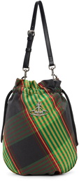 Vivienne Westwood Green Canvas Tar Drawstring Pouch