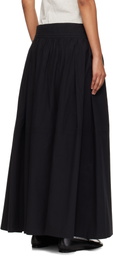 Studio Nicholson Black Ottowa Midi Skirt