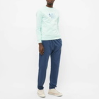 A.P.C. Men's Paolo Multicolour Logo Crew Sweat in Pale Green